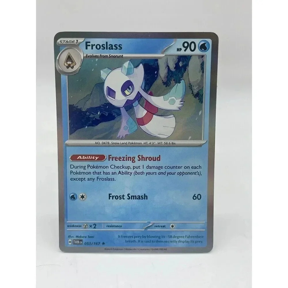 Froslass 053/167 S & V Twilight Masquerade Rare Pokemon TCG Holo Mint Unplayed - Picture 1 of 7